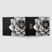 Tijdloze Elegantie: Black & Silver Blossom Wedding Gastenboek (Volledig)
