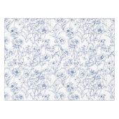  tijdloze elegantie Blauw Bloempatroon Tafelkleed (Voorkant (Horizontaal))