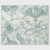 Tijdloze Elegantie: blauw en beige Cadeaupapier (Vlak)