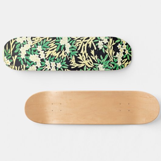 Tijdloze elegantie: bosillustratie  persoonlijk skateboard (Horizontaal)