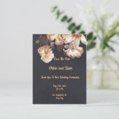 Tijdloze Elegantie Bruiloft Platte Kaart (Staand voorkant)