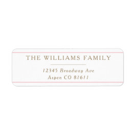 Tijdloze elegantie Classic retour adres label