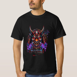Tijdloze Elegantie Cyber Oni Masker T-shirt