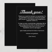 Tijdloze Elegantie Dankkaart Bedankkaart (Voorkant / Achterkant)