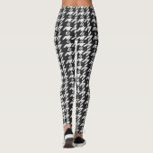 Tijdloze elegantie: Houndstooth Patroon Leggings (Achterkant)