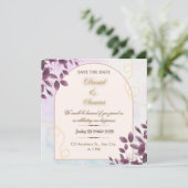 Tijdloze Elegantie: Klassieke Bloem Bruiloft Save  Save The Date (Staand voorkant)