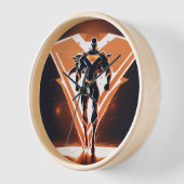 Tijdloze Elegantie: Natuurlijke Hout Ronde Lijst" (Hoek)