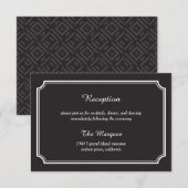 Tijdloze Elegantie Ontvangstkaart/ Enclosure Card Informatiekaartje (Voorkant / Achterkant)