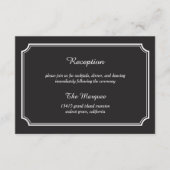 Tijdloze Elegantie Ontvangstkaart/ Enclosure Card Informatiekaartje (Voorkant)