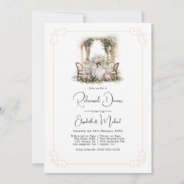 Tijdloze Elegantie Oude Rijkdom Oefenavondmaal Kaart