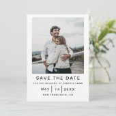 Tijdloze Elegantie: Personaliseer uw Moderne Trouw Kaart (Staand voorkant)