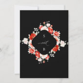 Tijdloze elegantie Romantische Roos bruiloft Kaart (Achterkant)