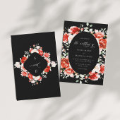 Tijdloze elegantie Romantische Roos bruiloft Kaart