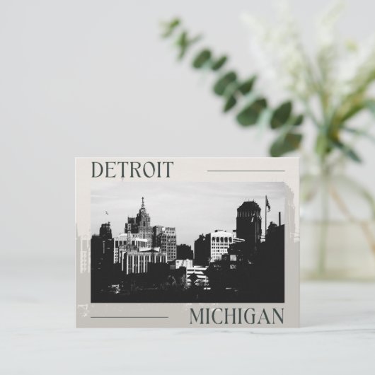 Tijdloze elegantie van Detroit, Michigan Briefkaart (Staand voorkant)