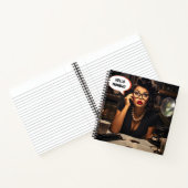 Tijdloze Elegantie voor de Modern Melanated Notitieboek (Binnen)