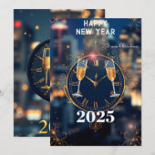 Tijdloze elegantie: welkom 2025 kaart (Voorkant / Achterkant)