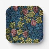 Tijdloze elegantie: William Morris Vine Pattern Papieren Bordje (Voorkant)
