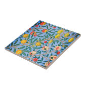 Tijdloze elegantie: William Morris's Four Fruits Tegeltje (Zijkant)