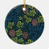 Tijdloze elegantie: William Morris's Vine Pattern Keramisch Ornament (Voorkant)
