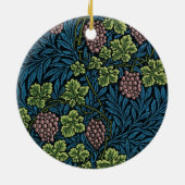 Tijdloze elegantie: William Morris's Vine Pattern Keramisch Ornament (Achterkant)