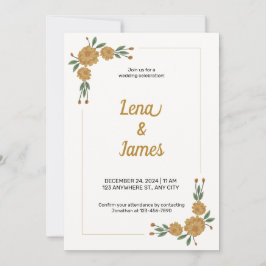 Tijdloze en romantische bloemen kaart