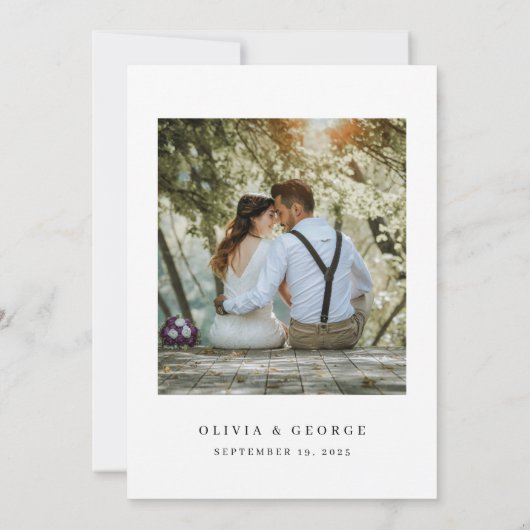 Tijdloze Eucalyptus Greenery Save the Date Kaart (Achterkant)