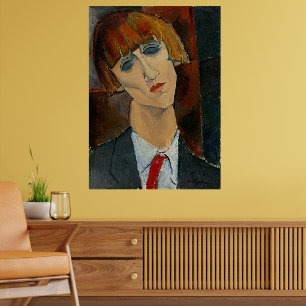 Tijdloze Expressie: Modigliani's Madame Kisling Poster