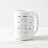 Tijdloze Familie Foto Aangepaste 2025 Kalender Koffiemok (Voorkant rechts)