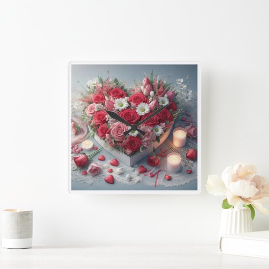 Tijdloze Floral Beauty wandklok (Huis)