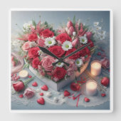 Tijdloze Floral Beauty wandklok (Voorkant)