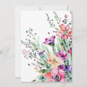 Tijdloze Floral Elegance bruiloft uitnodiging (Achterkant)