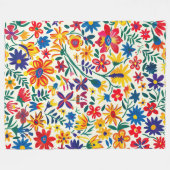 Tijdloze Floral Grace 60x80 Fleece Deken (Voorkant (Horizontaal))