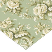 Tijdloze Franse groene provinciale schatten Lange Tafelloper (Hoek)