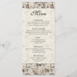Tijdloze Gardenia's Fantasie Elegante Trouw Menu