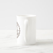Tijdloze Genade: Elegante Bone China Mok met Eenvo (Achterkant)