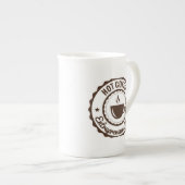 Tijdloze Genade: Elegante Bone China Mok met Eenvo (Voorkant rechts)