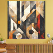 Tijdloze Geometrie Canvas Afdruk (Insitu (Woonkamer))