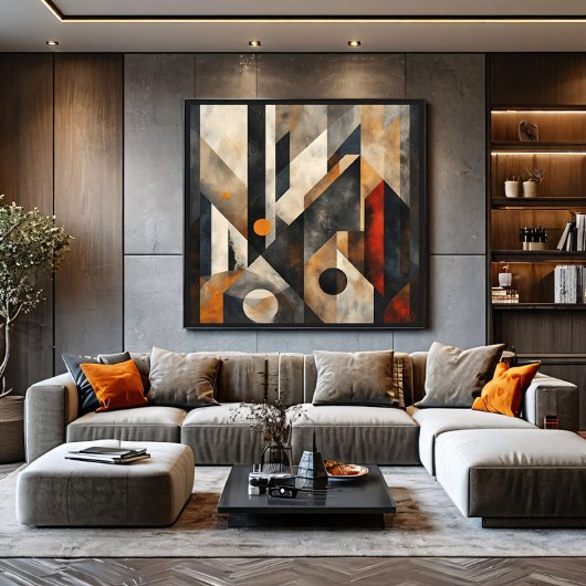 Tijdloze Geometrie Canvas Afdruk