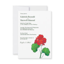 Tijdloze Geranium Bloemenbruiloft