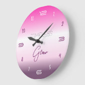 Tijdloze Glow Gradiënt Wandklok (Hoek)