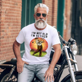 Tijdloze golfer: Ik ben niet oud Ik ben met pensio T-shirt