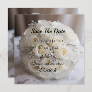 Tijdloze Grace: Een Topiary van Witte Trouwen Roze Kaart