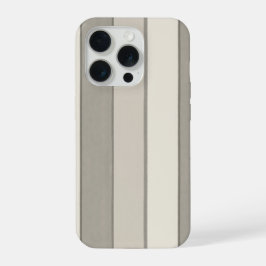Tijdloze Greige Schilderachtige Cabana Streep Patr iPhone 15 Pro Case