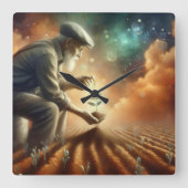 "Tijdloze groei" wandklok (Voorkant)