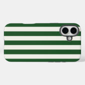 Tijdloze groene strepen Case-Mate iPhone case (Achterkant (horizontaal))