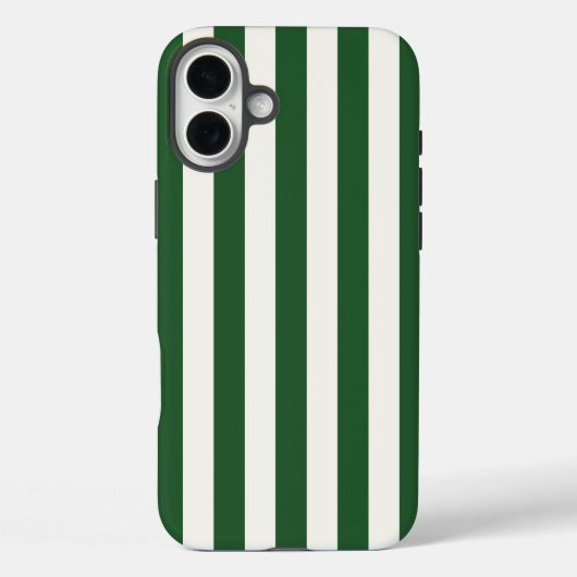 Tijdloze groene strepen Case-Mate iPhone case (Achterkant)