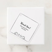 Tijdloze handgeschreven zwaan bruids douche dank j bedankjes labels (In situ)