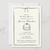 Tijdloze handgetekende Vrijgezellenfeesten  taart Kaart (Voorkant)