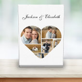 Tijdloze hartvorm Gepersonaliseerde paar Collage Fotoblokken
