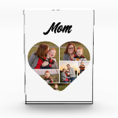 Tijdloze hartvorm moeder familie collage fotoblokken (Voorkant)